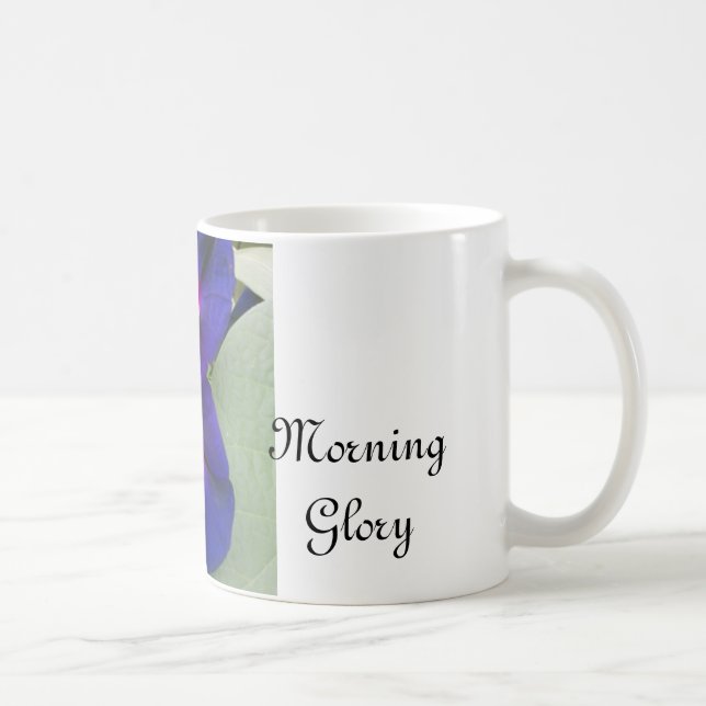 Purple Morning Glory Floral Mug (Right)