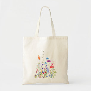 purple morning glory flowers on the wall tote bag