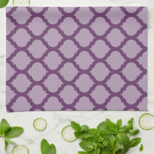 Purple Moroccan Pattern Kitchen Towels
