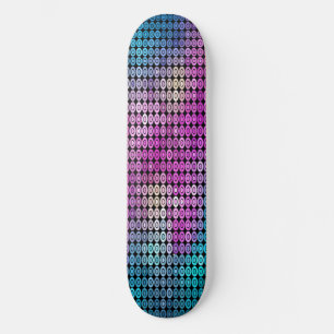 Purple Mosaic Skateboard Deck
