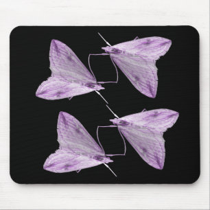 Purple Moth Art Mousepad