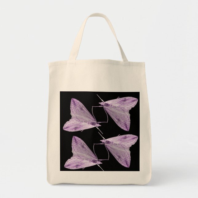Purple Moth Art Tote Bag (Front)