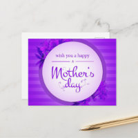 Purple Mother's day pattern