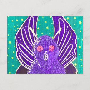 Purple Mothman Postcard