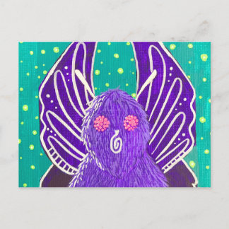 Purple Mothman Postcard