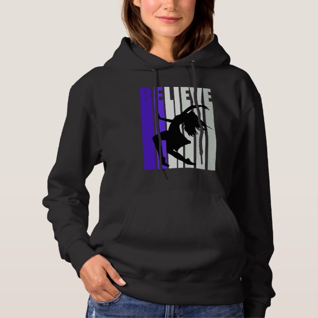Purple Motivational Girls Dance Musical Theatre Gr Hoodie (Front)