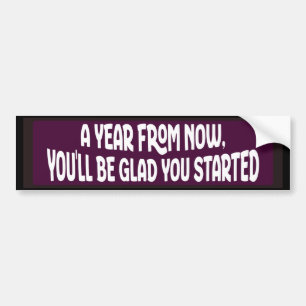 Purple Motivational Random Acts of Kindness Bumper Sticker
