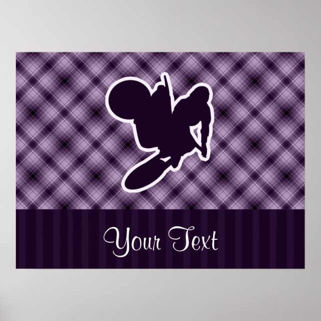 Purple Motocross Whip Poster (Front)
