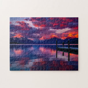 Purple Mountain Art Scenic Puzzles Complex Jigsaw