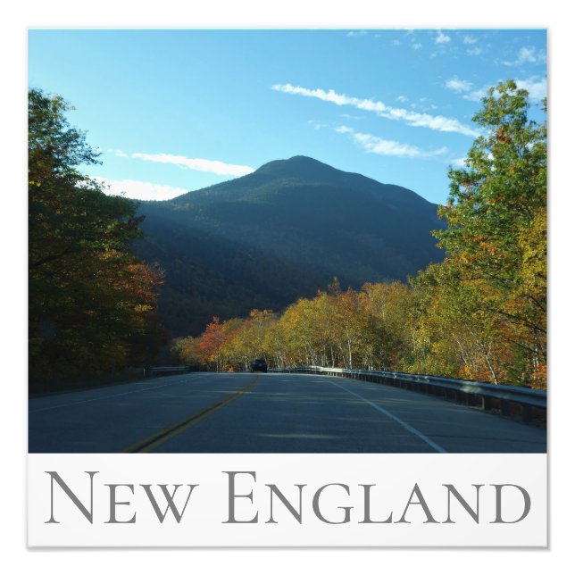 Purple Mountain Contrasts New England Photo Print (Front)