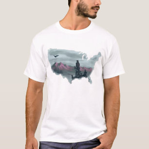 Purple Mountains Across the Land T-Shirt