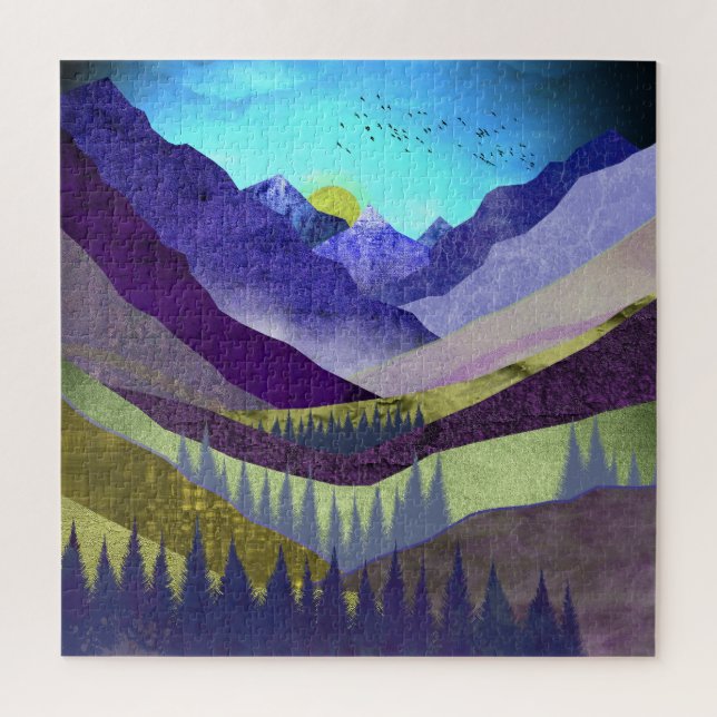 Purple Mountains Majesty Jigsaw Puzzle (Vertical)