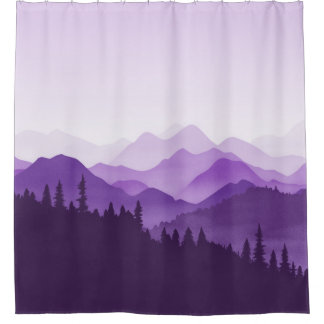 Purple Mountains Majesty Shower Curtain