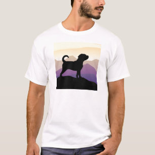 Purple Mountains Puggle Dog T-Shirt