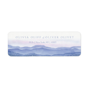 Purple Mountains Return Address Label