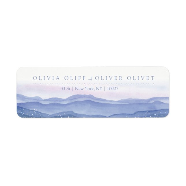 Purple Mountains Return Address Return Address Label (Front)