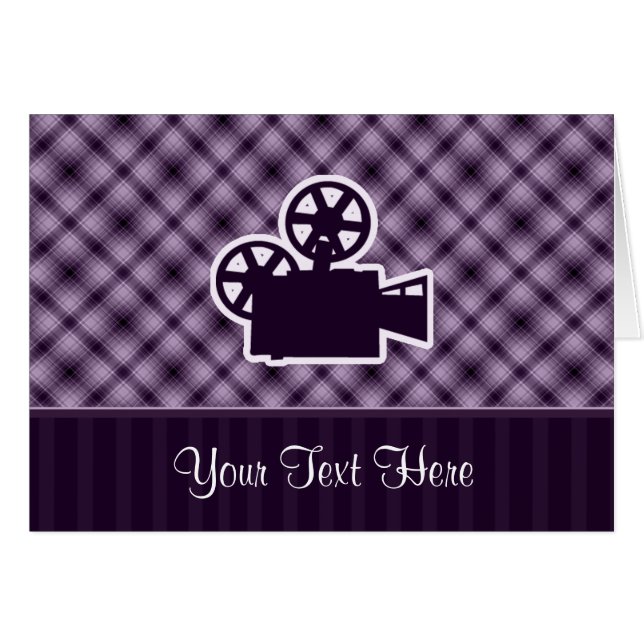 Purple Movie Camera (Front Horizontal)