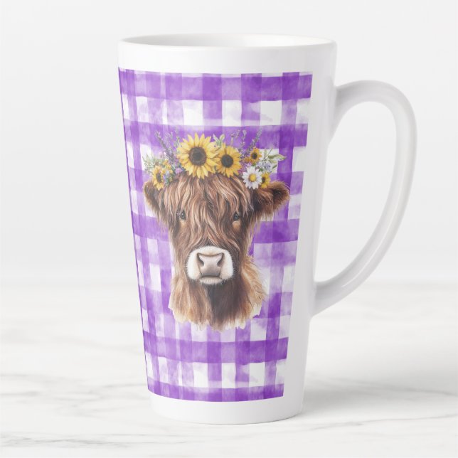 Purple Mug with Cow (matching journal available) (Right)