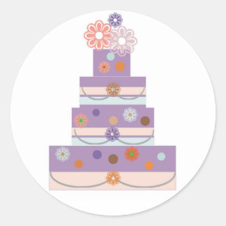 PURPLE MULTI CAKE STICKER