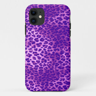 Purple-Multi Leopard Print iPhone Case