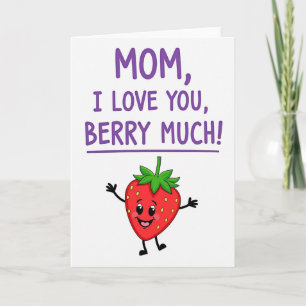 Purple Mum I Love You Card