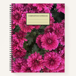 Purple Mums Spiral Notebook