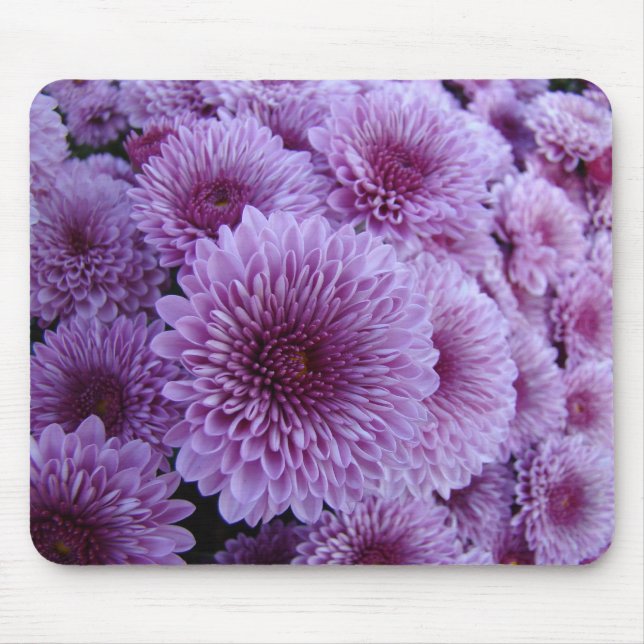 Purple Mums the Word! Mouse Pad (Front)