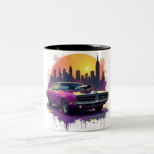 Purple Muscle Car Mug (Center)