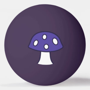 Purple Mushroom Ping Pong Ball