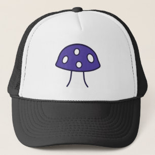 Purple Mushroom Trucker Hat