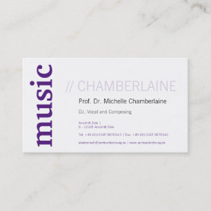 Purple music Cards