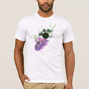 Purple Music Montage 2 Men's T-Shirt
