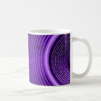 Purple music speaker and sound waves