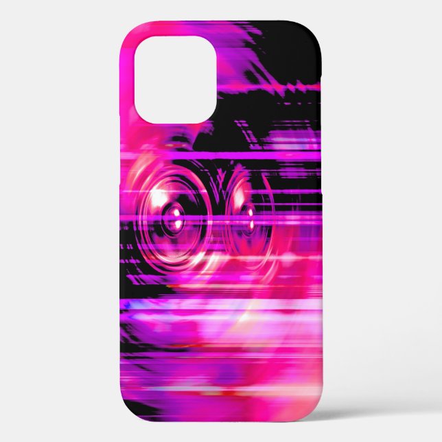 Purple music speakers Case-Mate iPhone case (Back)