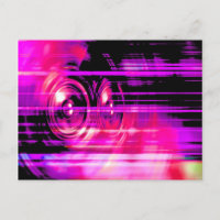 Purple music speakers