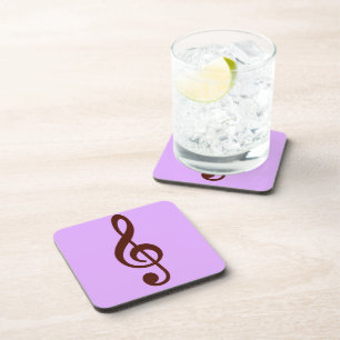 Purple Musical Note Coaster