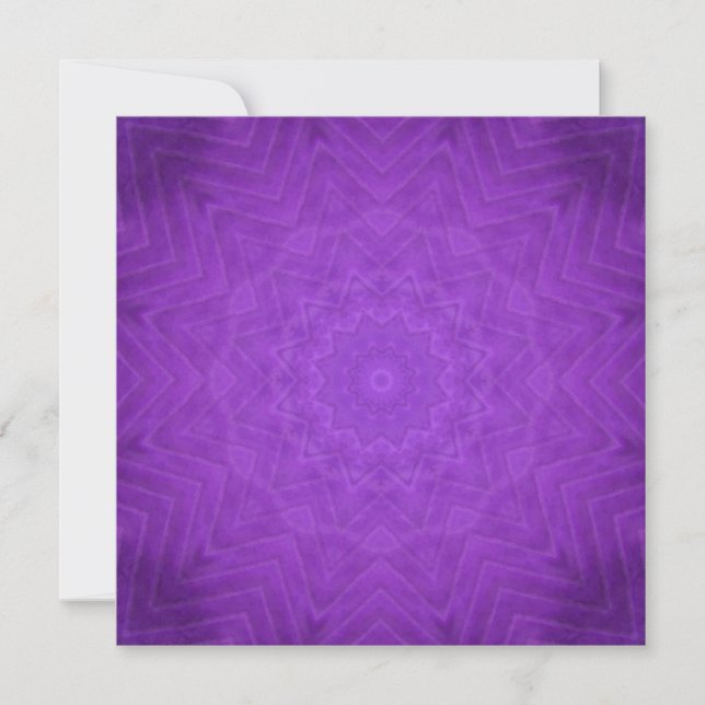 Purple Mystical Mandala Card (Front)