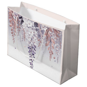 Purple Mystical Wisteria Drift Large Gift Bag