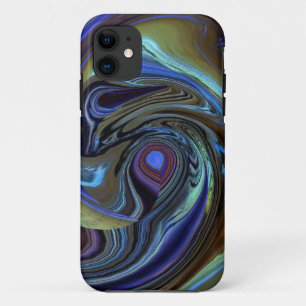 Purple N Gold Feather Abstract iPhone 5 case