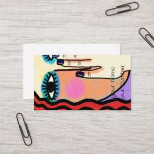 Purple Nails Manicurist Business Card