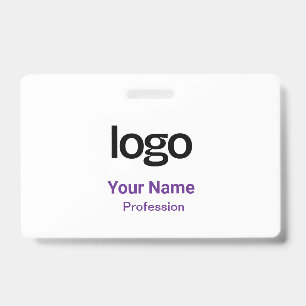 Purple Name Tags Badges ID Badge