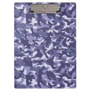 Purple Navy Camouflage Clipboard