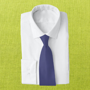 Purple Navy Solid Colour Tie