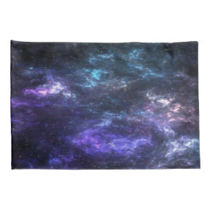 Purple Nebula Galaxy Pillow Cases