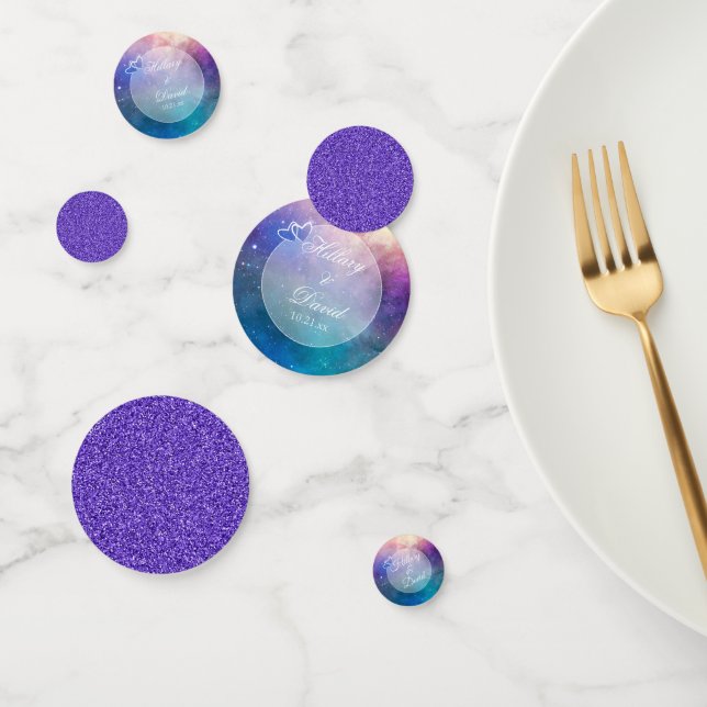 Purple Nebula & Glitter Confetti (Group)
