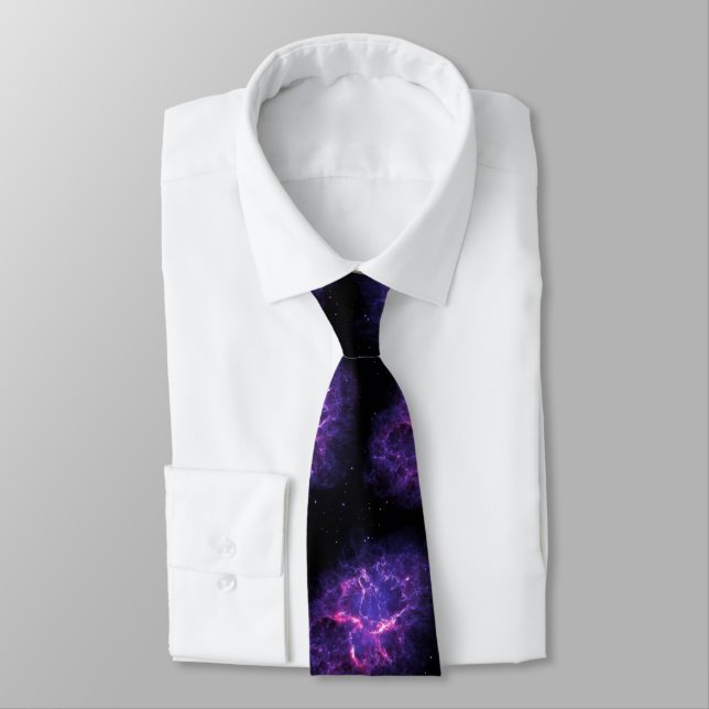Purple Nebula Tie (Tied)