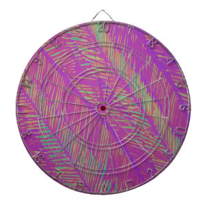 Purple Neon Palms Dartboard