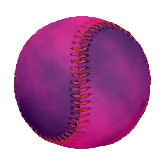 Purple & Neon Pink Gradient Baseball – Customise (Angled)