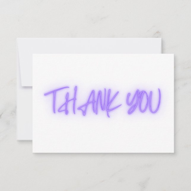 Purple Neon Thank You Trendy (Front)