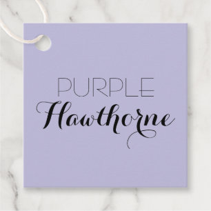 Purple Neutral Business Name Hang Tag